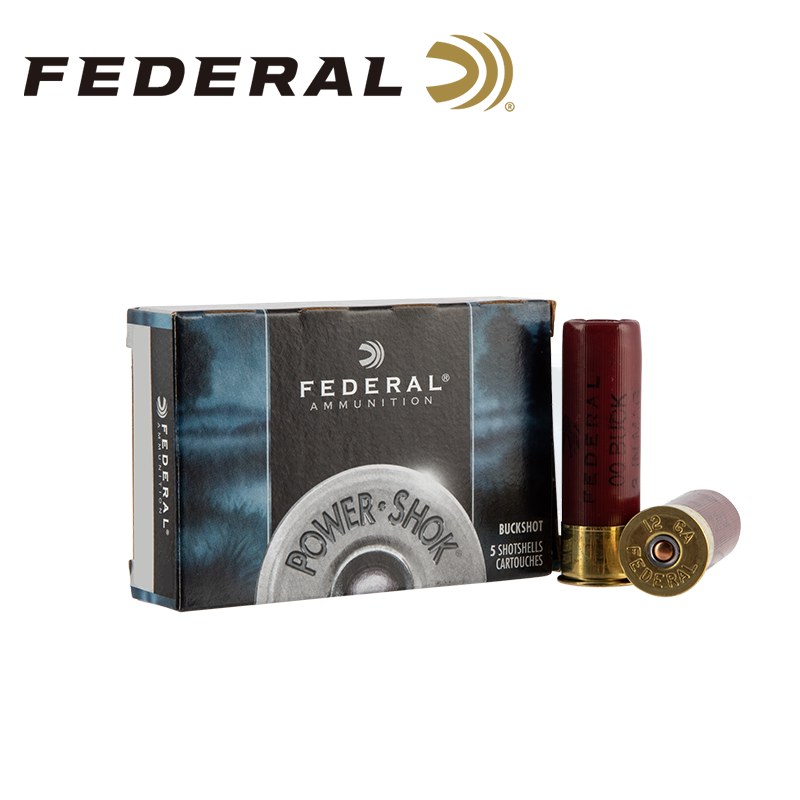 Product photo of Federal 12ga 00 Buck 9-Pellet — LE (5rd)