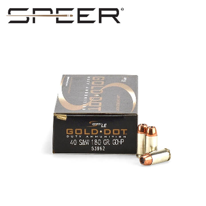 Product photo of Speer Gold Dot .40 S&W 180gr — 50 rounds