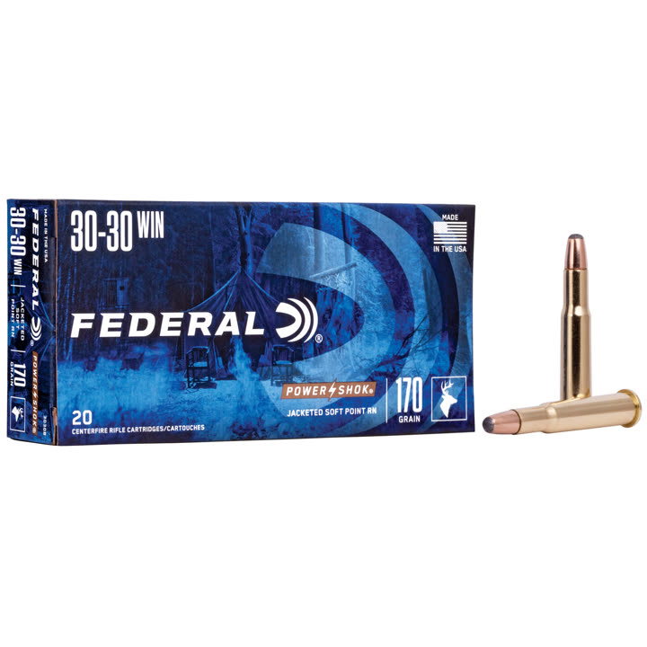 Product photo of Federal Power-Shok .30-30 Winchester 170gr JSP — 20 rounds