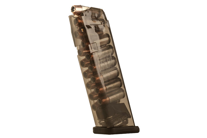 Product photo of Glock 22 .40cal 15rd ETS Mfg Magazine, Smoke