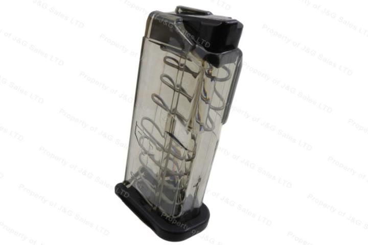 Product photo of Glock 43 9mm 7rd ETS Mfg Magazine, Smoke