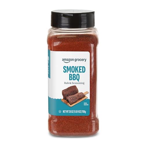 Product photo of Amazon Grocery Smoked BBQ Rub & Seasoning, 25 oz.