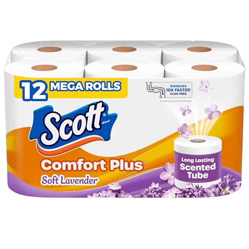 Product photo of 12-Pack Scott ComfortPlus Mega Rolls Toilet Paper (310 Sheets/Roll)