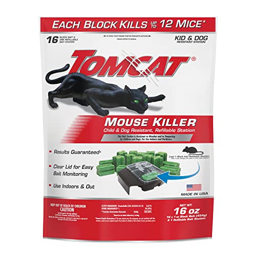 Product photo of Tomcat Mouse Killer Refillable Station w/ 16 Baits